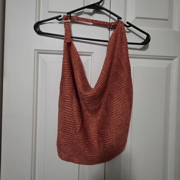 Anthropologie Cowl Neck Bucklr Sweater Tank NWT Large - Picture 3 of 11